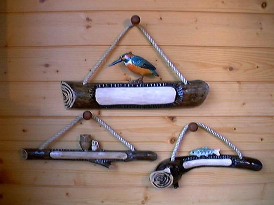 知床アトリエ夢民　手作り表札